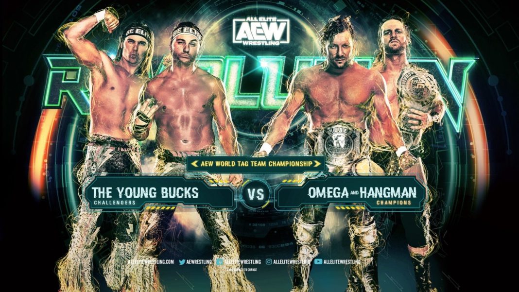 AEW Revolution 2020 Hangman Adam Page and Kenny Omega vs Young Bucks