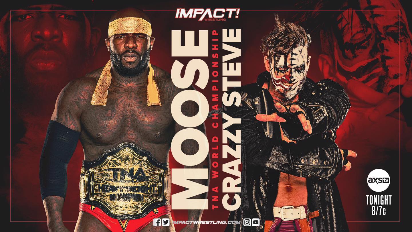 Moose vs. Crazzy Steve title card