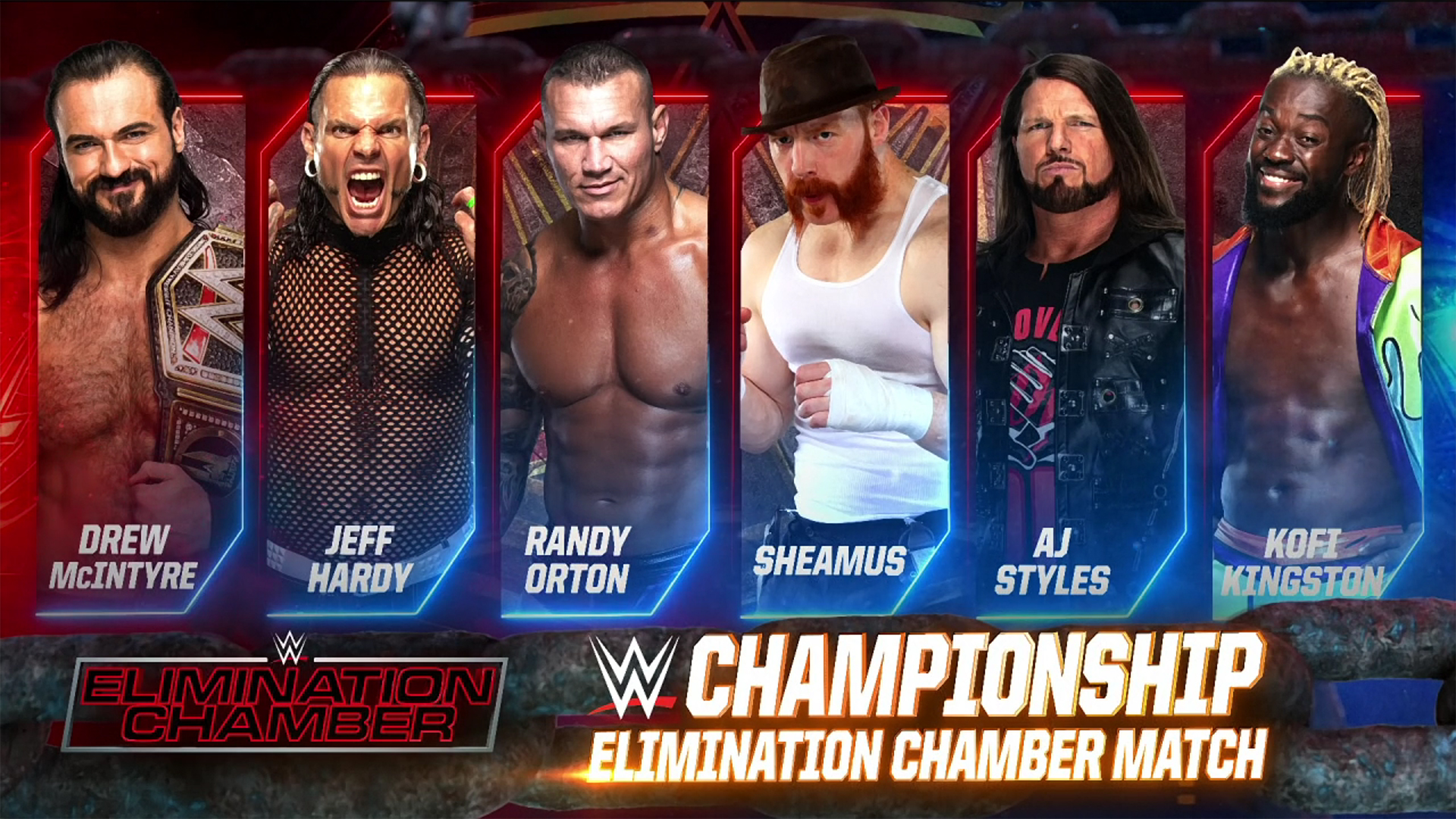 WWE Elimination Chamber Results WWE Title Match