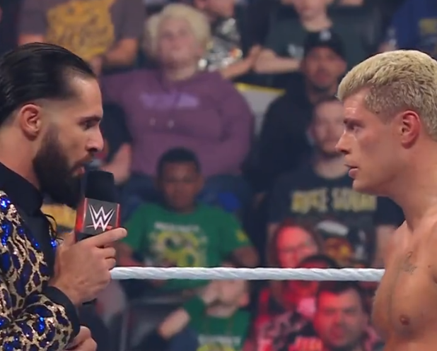 Seth Rollins challenges Cody Rhodes