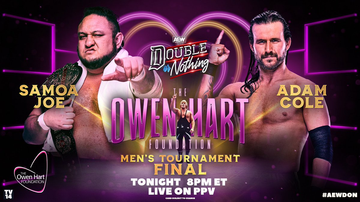Adam Cole Defeats Samoa Joe To Win Men's Owen Hart Tournament At Double Or Nothing - eWrestlingNews.com