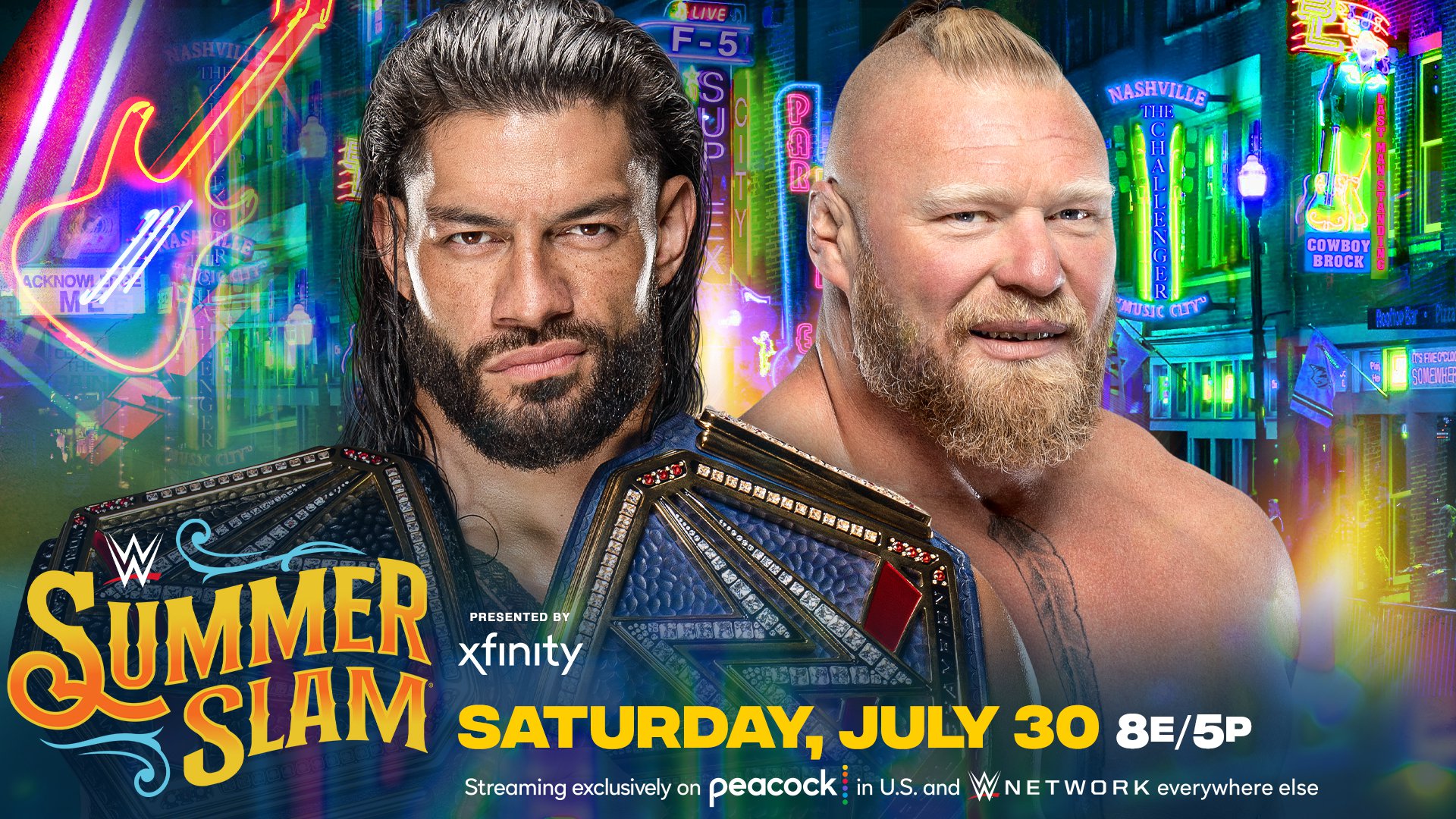 WWE SummerSlam Brock Lesnar vs Roman Reigns