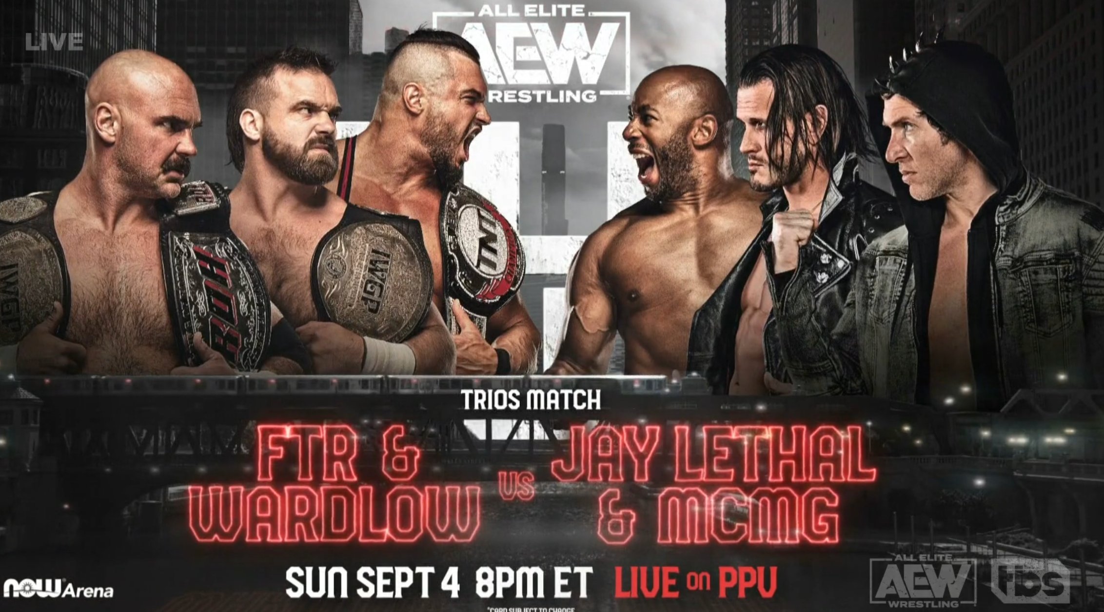 AEW All Out Results FTR & Wardlow vs. Jay Lethal & Motor City Machine