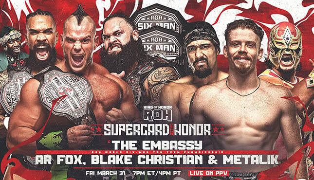 Huge Six-Man Tag Announced For ROH Supercard Of Honor, News On Madusa, & More