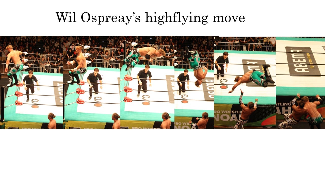 Photos of the Will Ospreay vs. Naomichi Marufuji Pro Wrestling NOAH Match