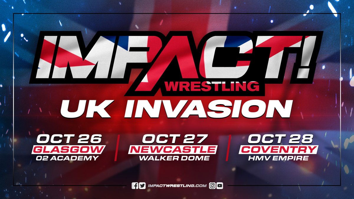 Complete Roster of Talent Revealed for Impact Wrestling’s UK Tour