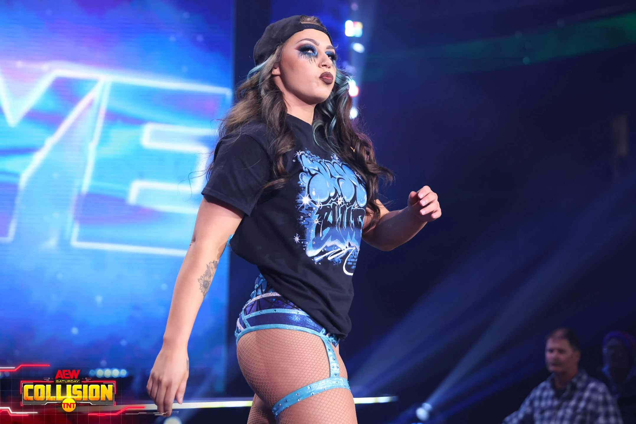Highlights of Skye Blue’s performances on TNA Xplosion and pre-sale details for Collision, along with updates on AEW Games and TNA Impact.