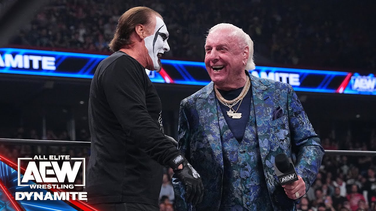 Sting Saves Ric Flair from The Young Bucks in AEW Dynamite; Ospreay and Takeshita Also Featured