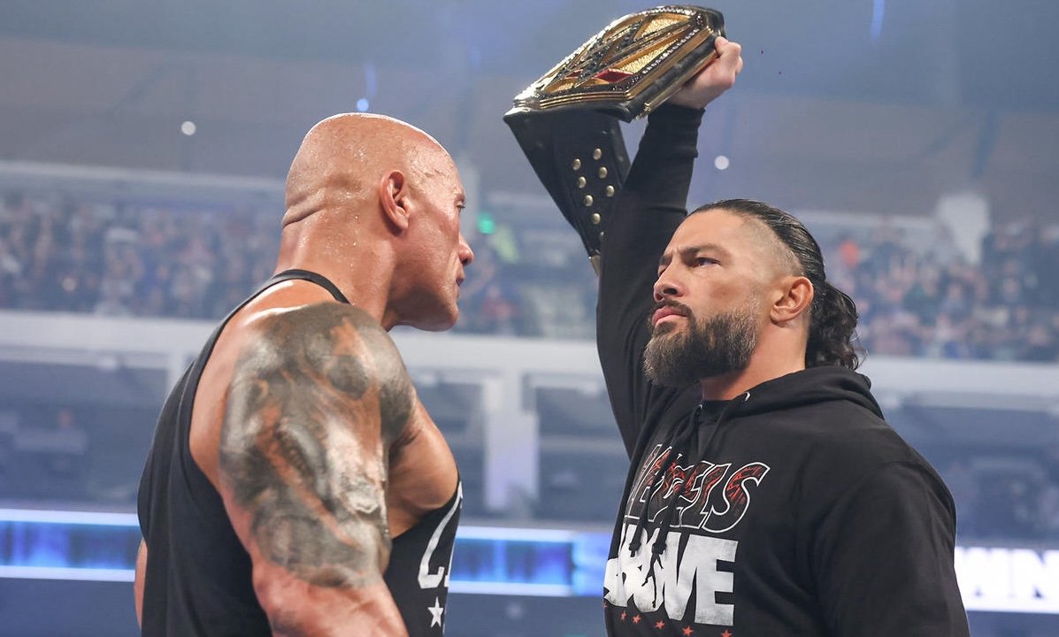 What is the current status of The Rock vs. Roman Reigns match for WrestleMania 40?