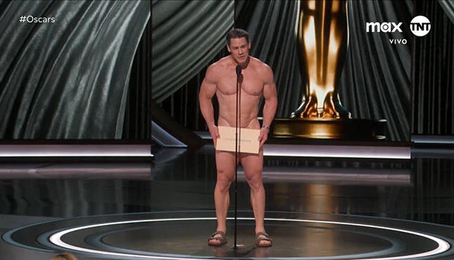 John Cena Makes Surprise Appearance at the Oscars in an Unconventional Outfit