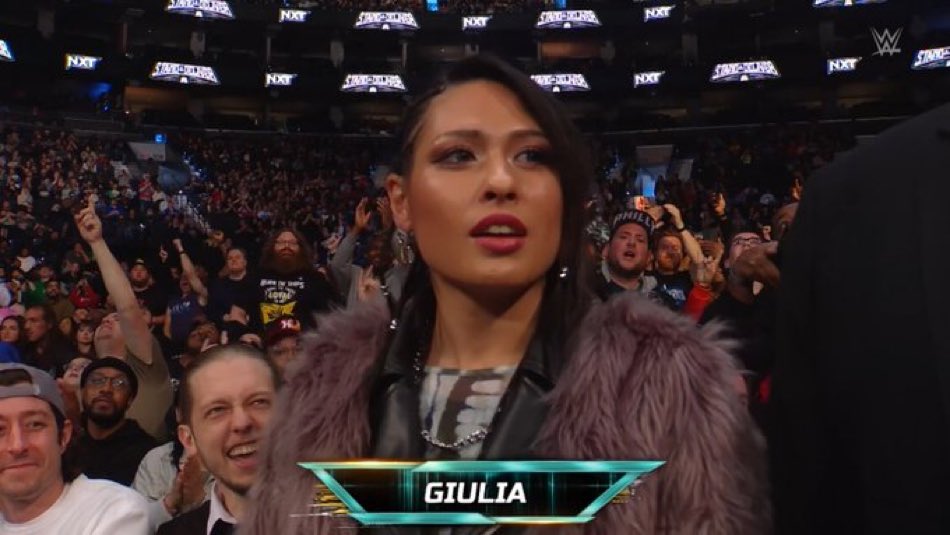 Giulia Makes an Appearance at WWE NXT Stand & Deliver 2024