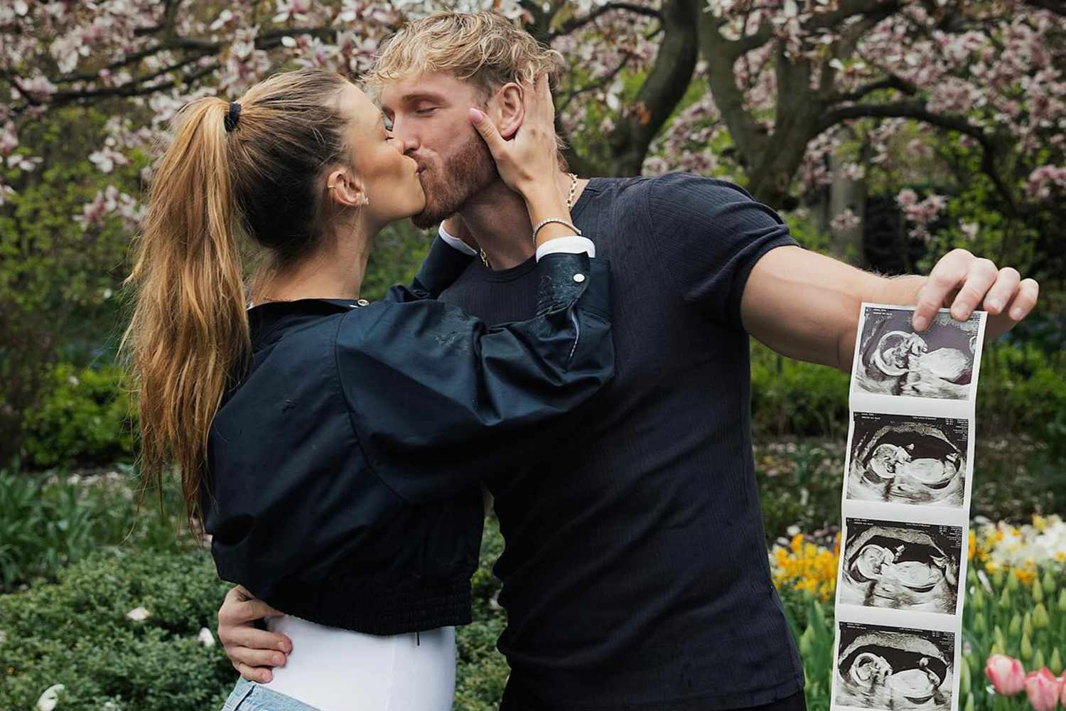 Logan Paul and Nina Agdal Engage in Wrestling Match at Gender Reveal Party – Exclusive Footage