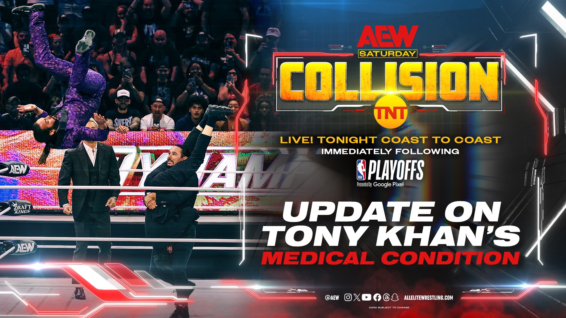 AEW Set to Announce Tony Khan’s Health Update During Collision Event; Impact Lineup Revised