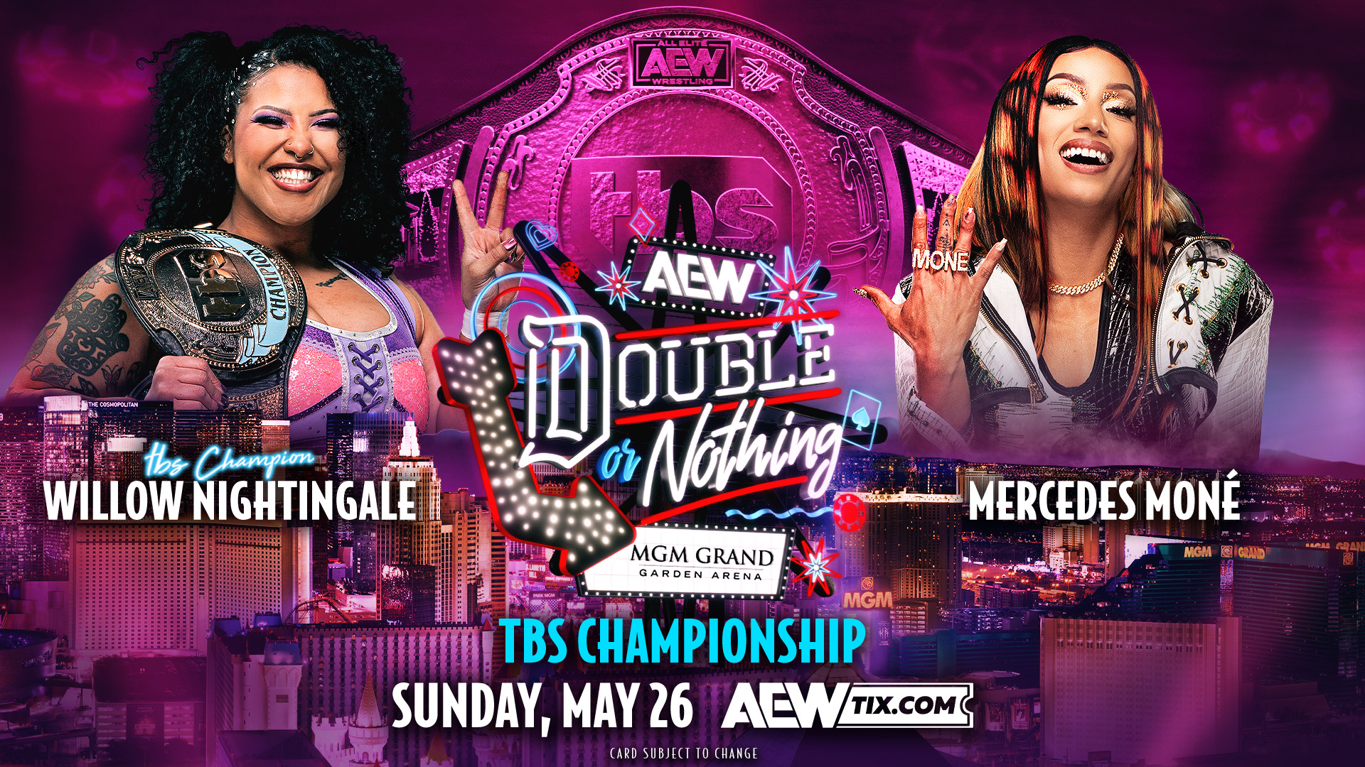 “High-Stakes Showdown Set for AEW Double Or Nothing 2024: TBS Championship Match Revealed”