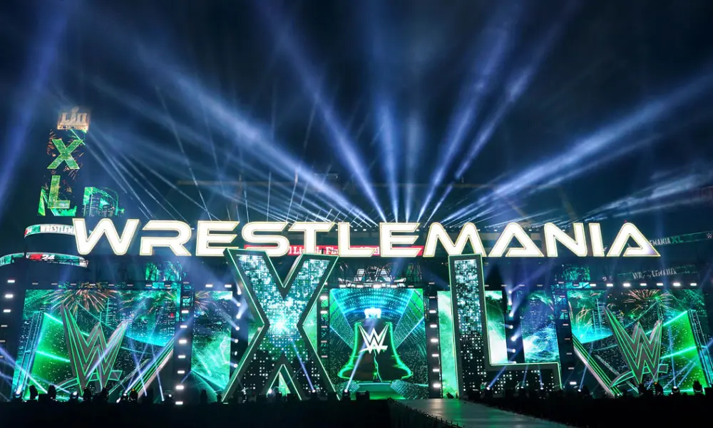 First Glimpse of WWE WrestleMania 40 Ring Featuring Prime Logo