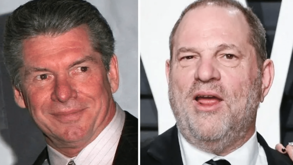 Vince McMahon is fervently seeking to dodge parallels with Harvey Weinstein.