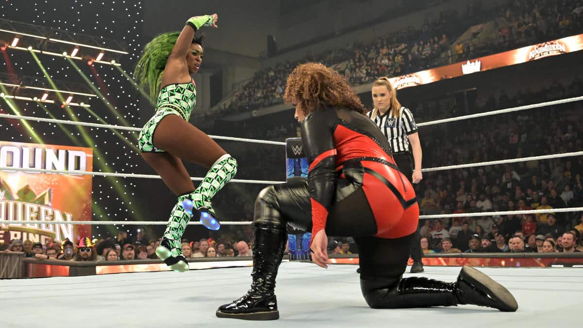 On WWE SmackDown Highlights, Naomi Eliminates Nia Jax’s Name from the Family Pedigree.